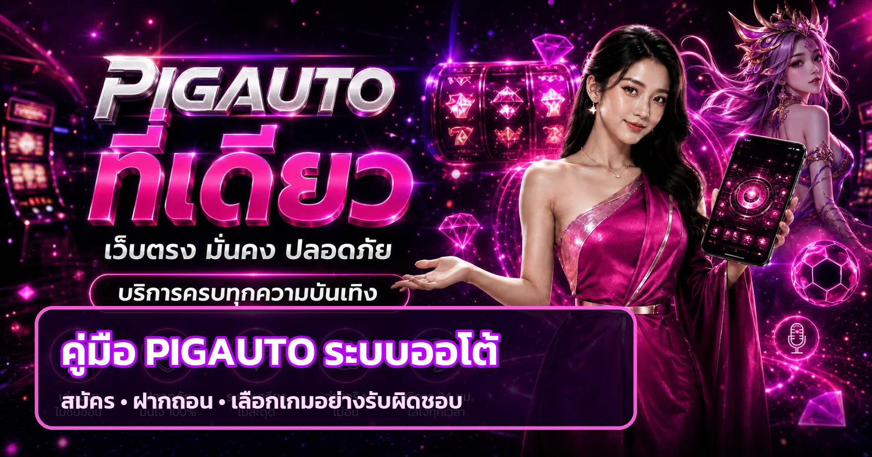 PIGAUTO ระบบออโต้ คู่มือสมัคร ฝากถอน และสล็อต